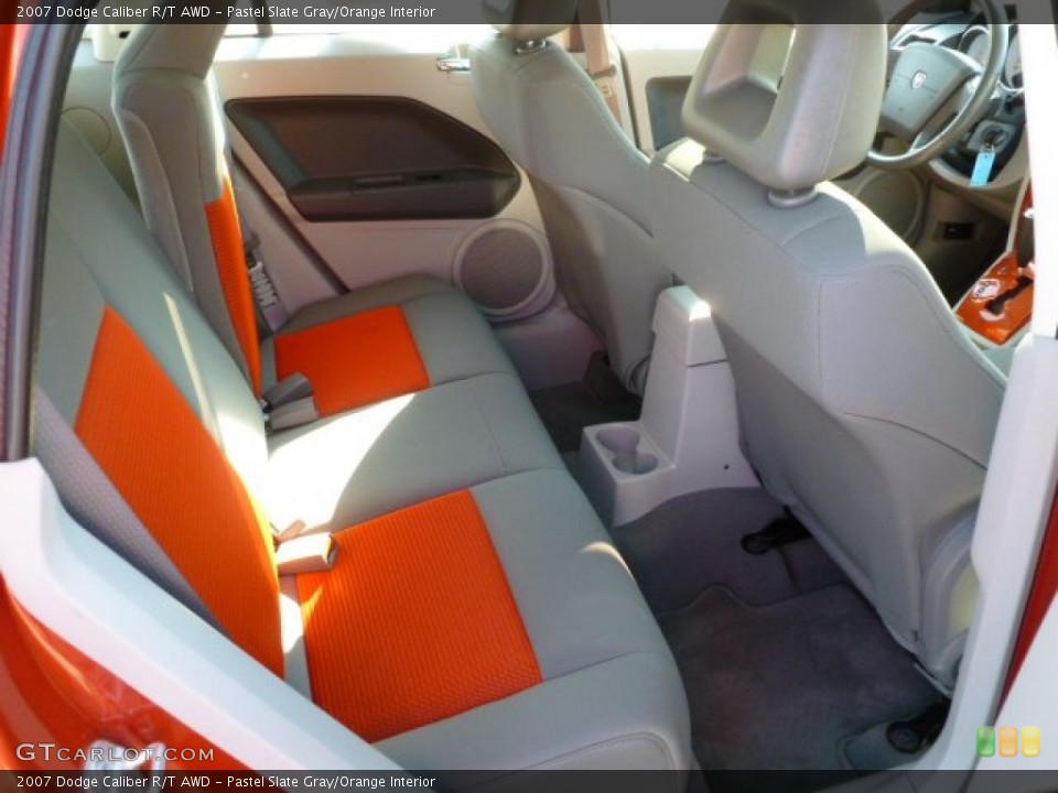 Pastel Slate Gray Orange Interior Rear Seat For The 2007