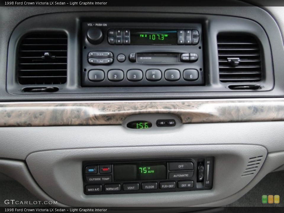 Light Graphite Interior Controls for the 1998 Ford Crown Victoria LX Sedan #60741326