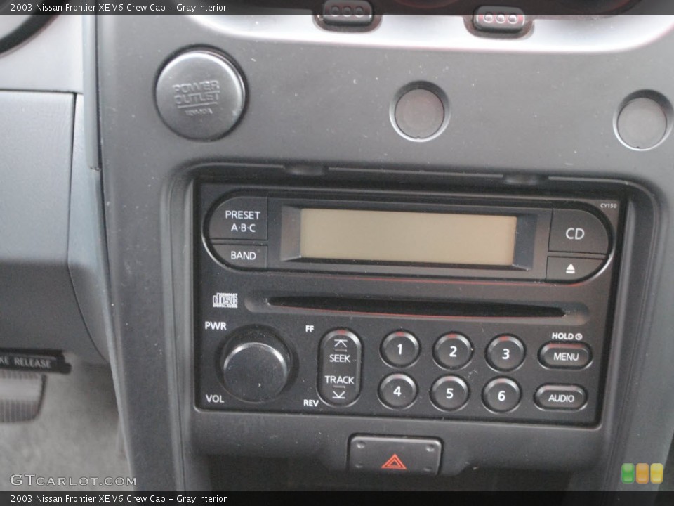 Gray Interior Audio System for the 2003 Nissan Frontier XE V6 Crew Cab #60742385