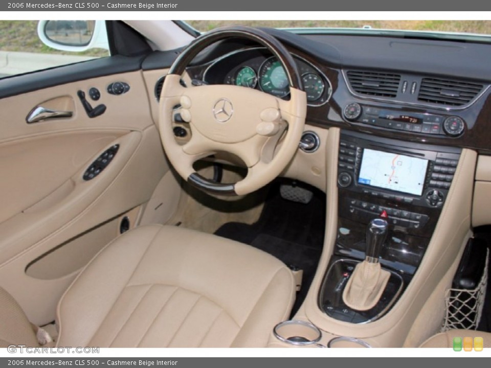 Cashmere Beige Interior Dashboard for the 2006 Mercedes-Benz CLS 500 #60744224