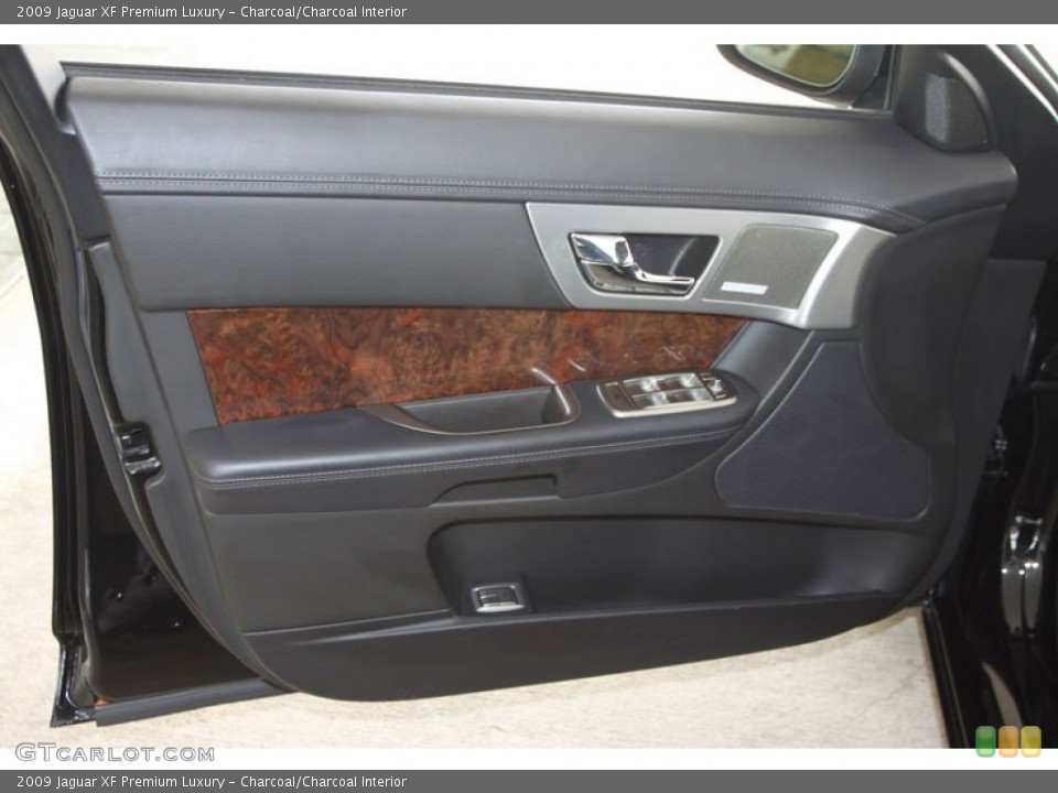 Charcoal/Charcoal Interior Door Panel for the 2009 Jaguar XF Premium Luxury #60744308