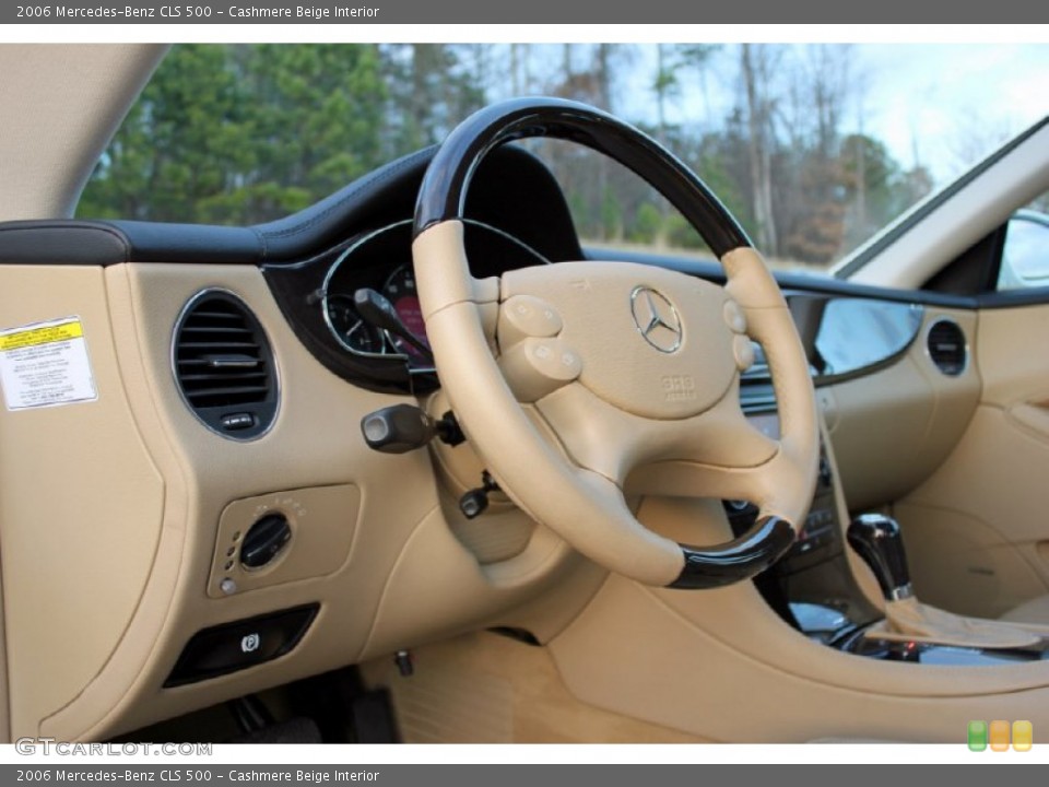 Cashmere Beige Interior Steering Wheel for the 2006 Mercedes-Benz CLS 500 #60744695