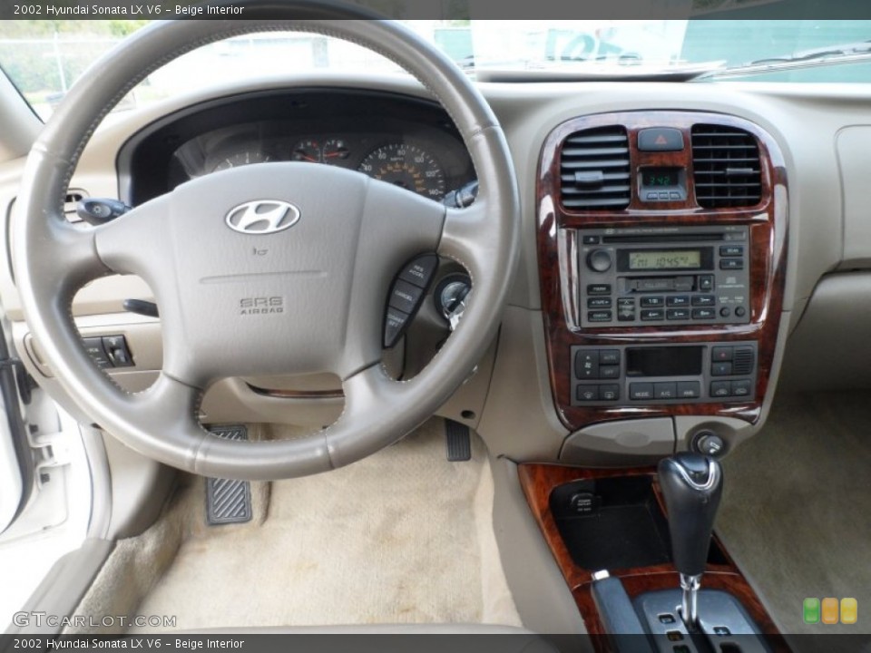 Beige Interior Dashboard for the 2002 Hyundai Sonata LX V6 #60746807