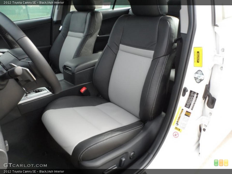 Black/Ash Interior Front Seat for the 2012 Toyota Camry SE #60747098