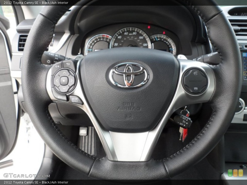 Black/Ash Interior Steering Wheel for the 2012 Toyota Camry SE #60747176