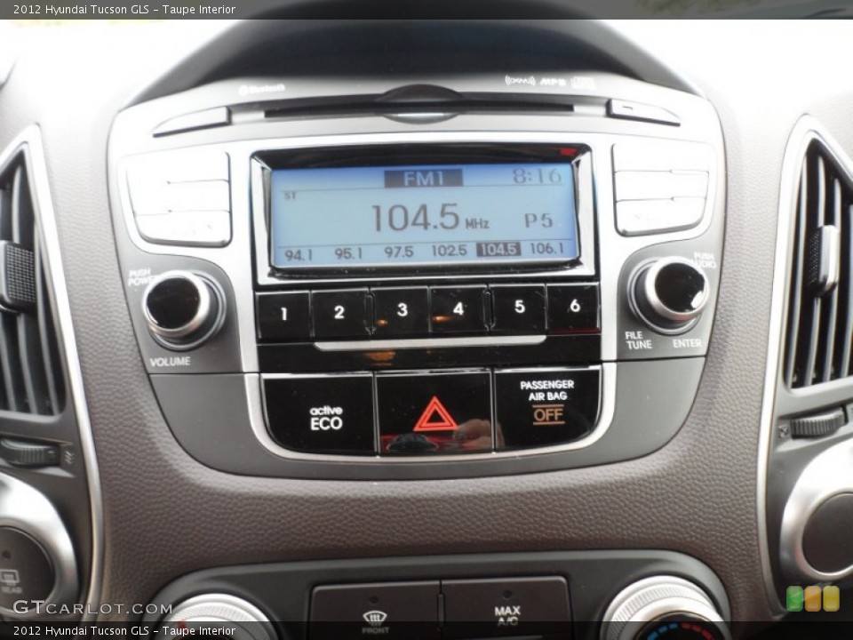 Taupe Interior Audio System for the 2012 Hyundai Tucson GLS #60747446