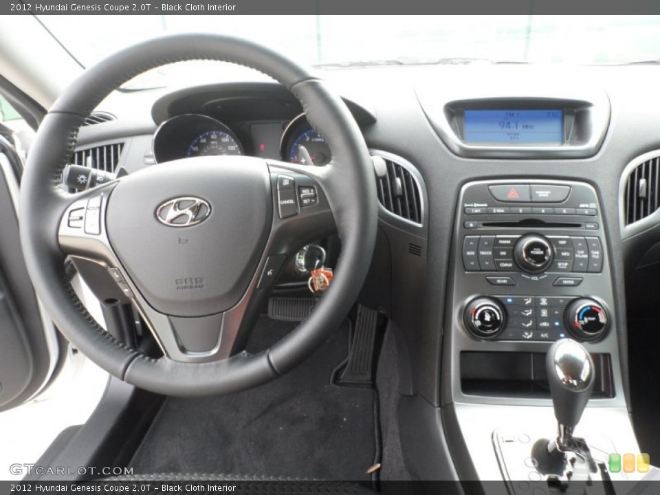 Black Cloth Interior Dashboard for the 2012 Hyundai Genesis Coupe 2.0T #60748313