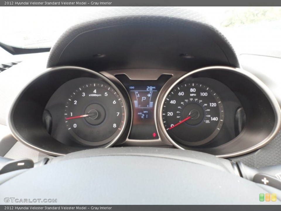 Gray Interior Gauges for the 2012 Hyundai Veloster  #60748685