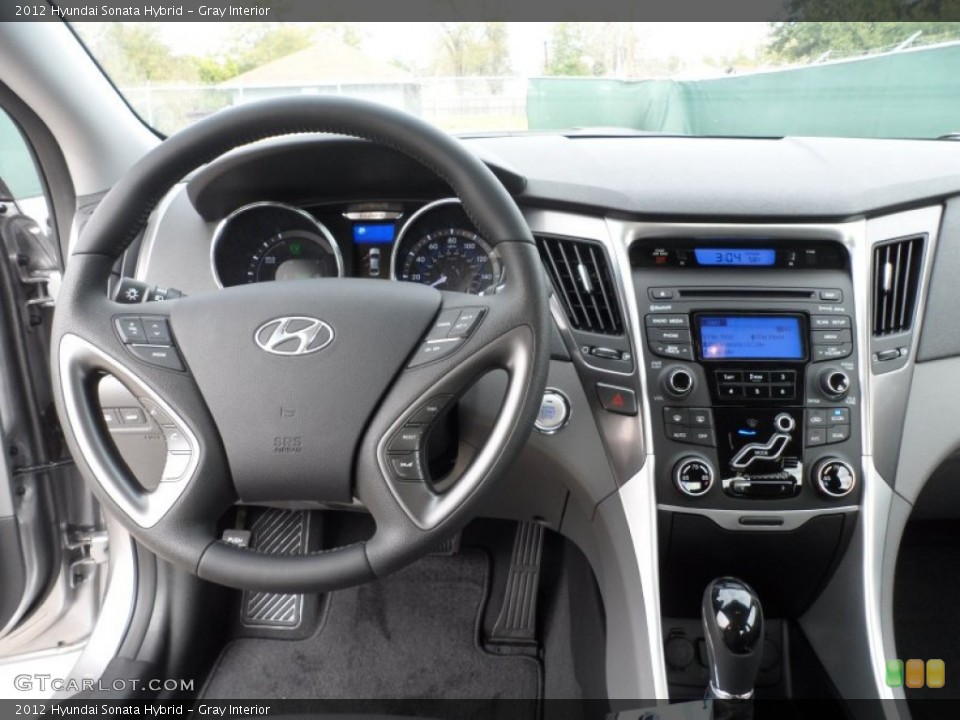 Gray Interior Dashboard for the 2012 Hyundai Sonata Hybrid #60751536