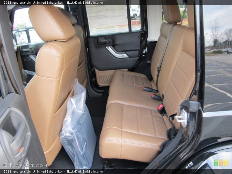 Black/Dark Saddle Interior Photo for the 2012 Jeep Wrangler Unlimited Sahara 4x4 #60753758