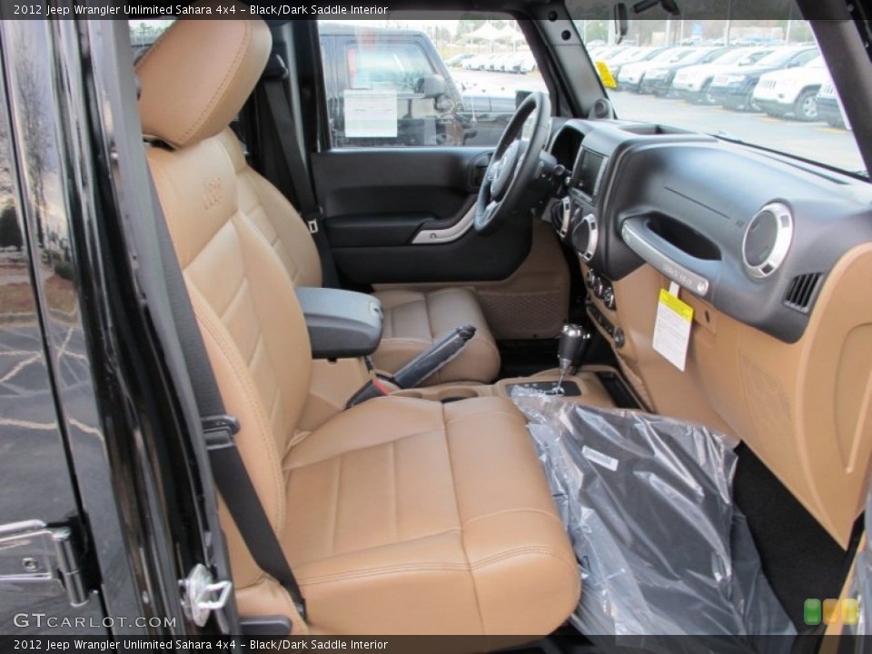 Black/Dark Saddle Interior Photo for the 2012 Jeep Wrangler Unlimited Sahara 4x4 #60753773