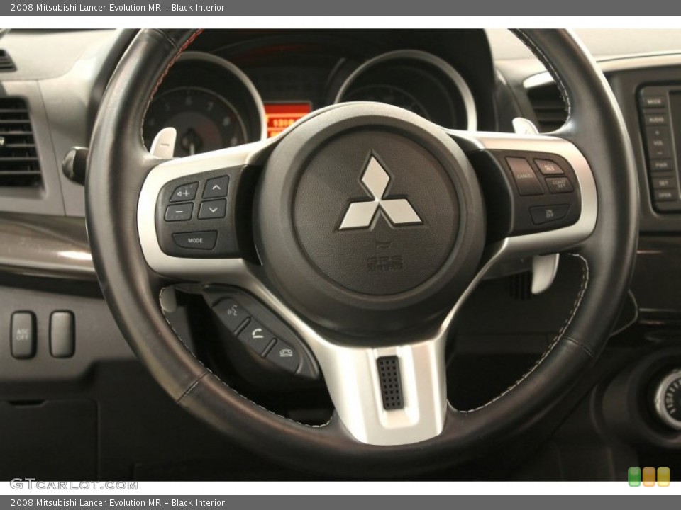 Black Interior Steering Wheel for the 2008 Mitsubishi Lancer Evolution MR #60757128