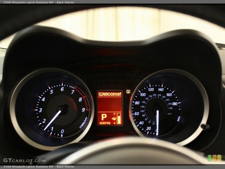 Black Interior Gauges for the 2008 Mitsubishi Lancer Evolution MR #60757161