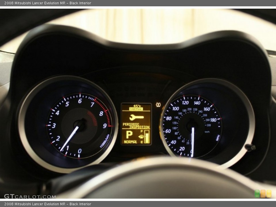 Black Interior Gauges for the 2008 Mitsubishi Lancer Evolution MR #60757178
