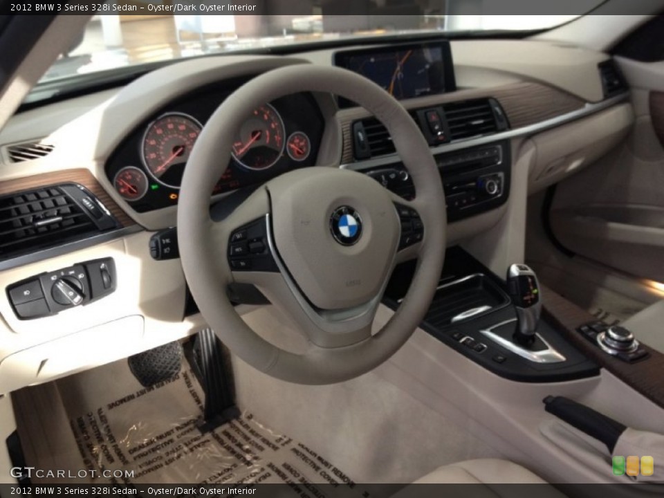 Oyster/Dark Oyster Interior Dashboard for the 2012 BMW 3 Series 328i Sedan #60759749