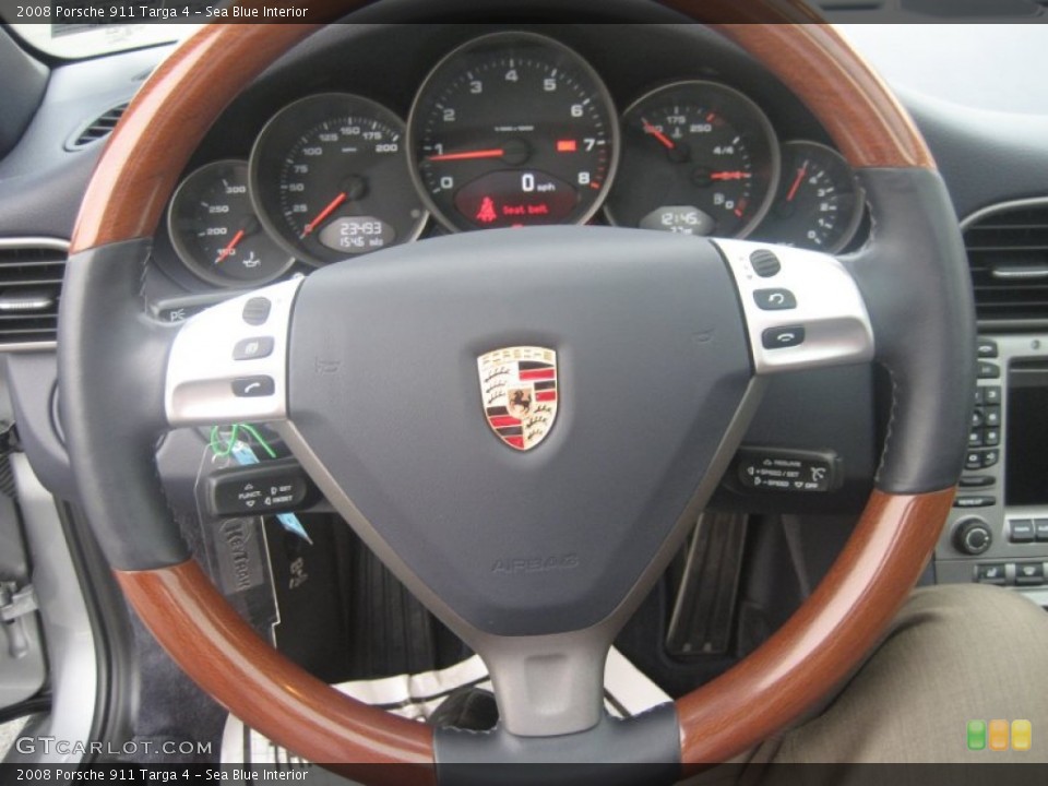 Sea Blue Interior Steering Wheel for the 2008 Porsche 911 Targa 4 #60762254