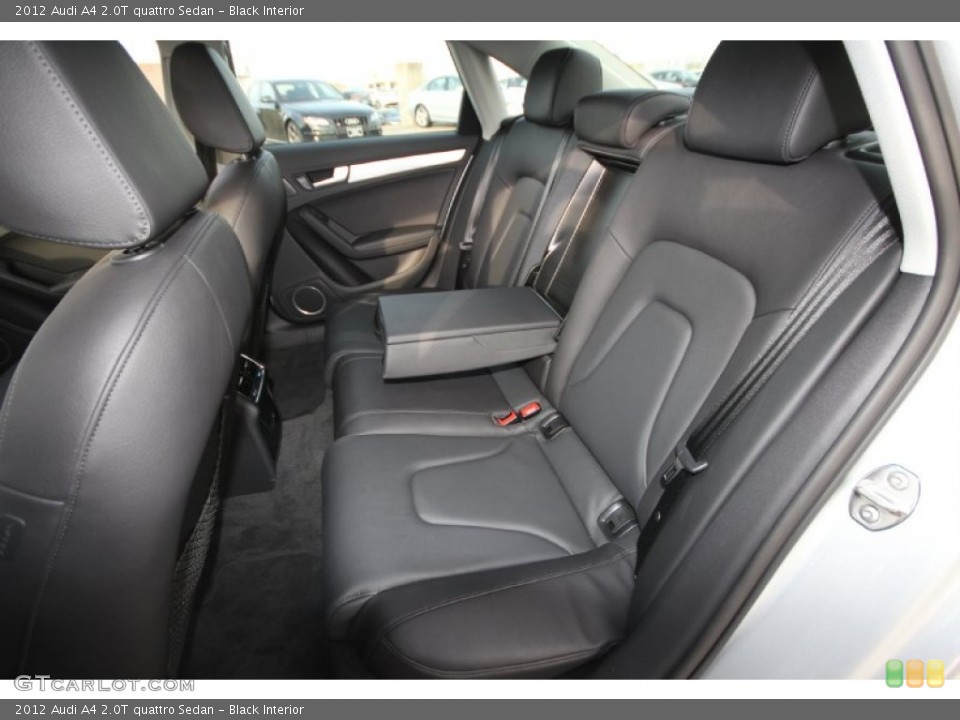 Black Interior Rear Seat for the 2012 Audi A4 2.0T quattro Sedan #60762728