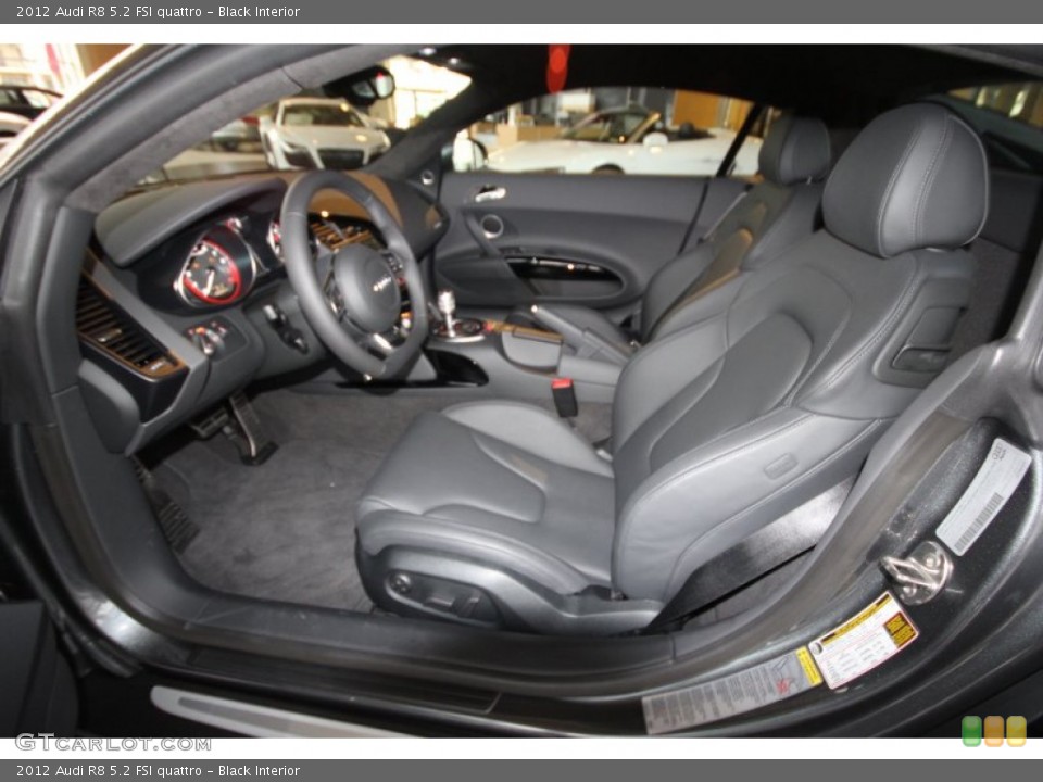 Black Interior Photo for the 2012 Audi R8 5.2 FSI quattro #60763035