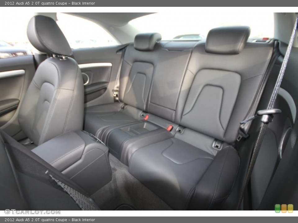 Black Interior Rear Seat for the 2012 Audi A5 2.0T quattro Coupe #60763541