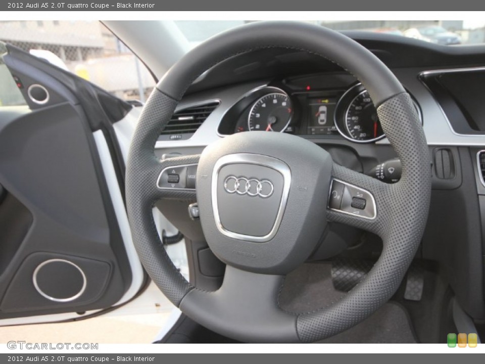 Black Interior Steering Wheel for the 2012 Audi A5 2.0T quattro Coupe #60763557