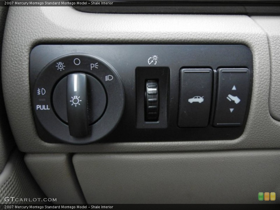 Shale Interior Controls for the 2007 Mercury Montego  #60763918