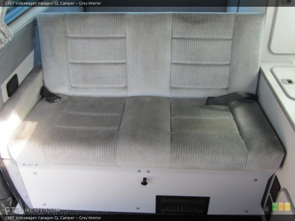 Grey Interior Rear Seat for the 1987 Volkswagen Vanagon GL Camper #60764673