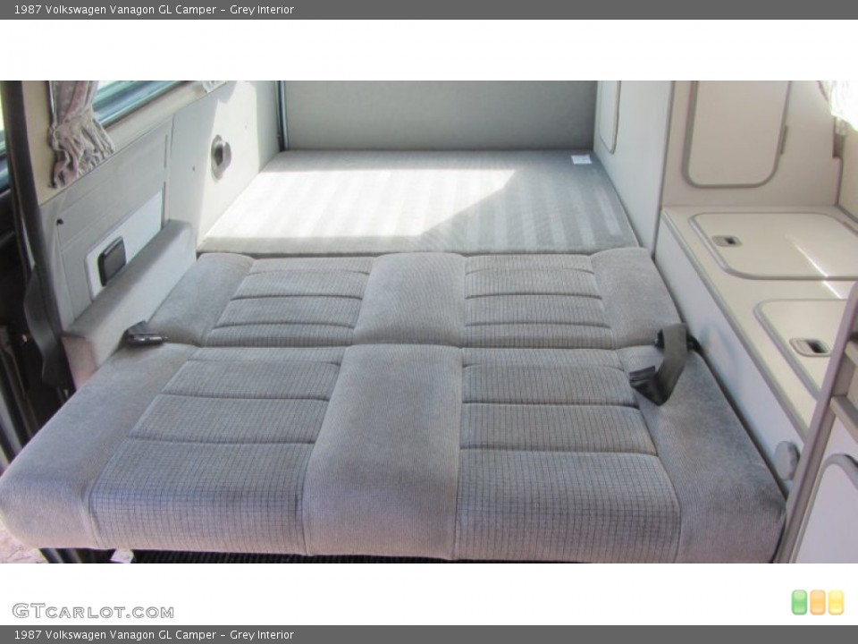 Grey Interior Rear Seat for the 1987 Volkswagen Vanagon GL Camper #60764692