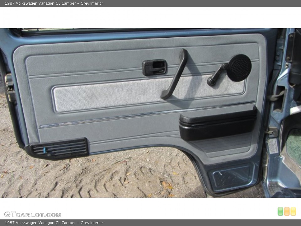 Grey Interior Door Panel for the 1987 Volkswagen Vanagon GL Camper #60764864