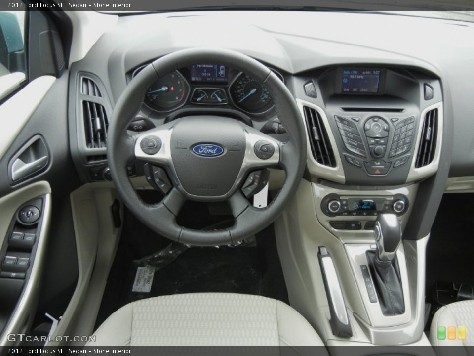 Stone Interior Dashboard for the 2012 Ford Focus SEL Sedan #60765161