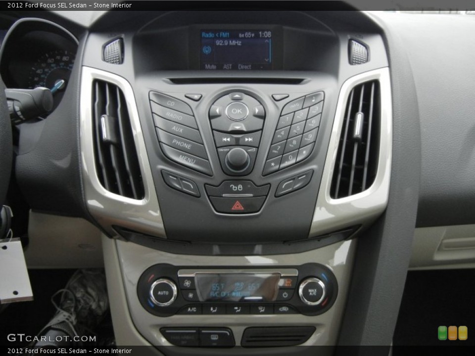 Stone Interior Controls for the 2012 Ford Focus SEL Sedan #60765179