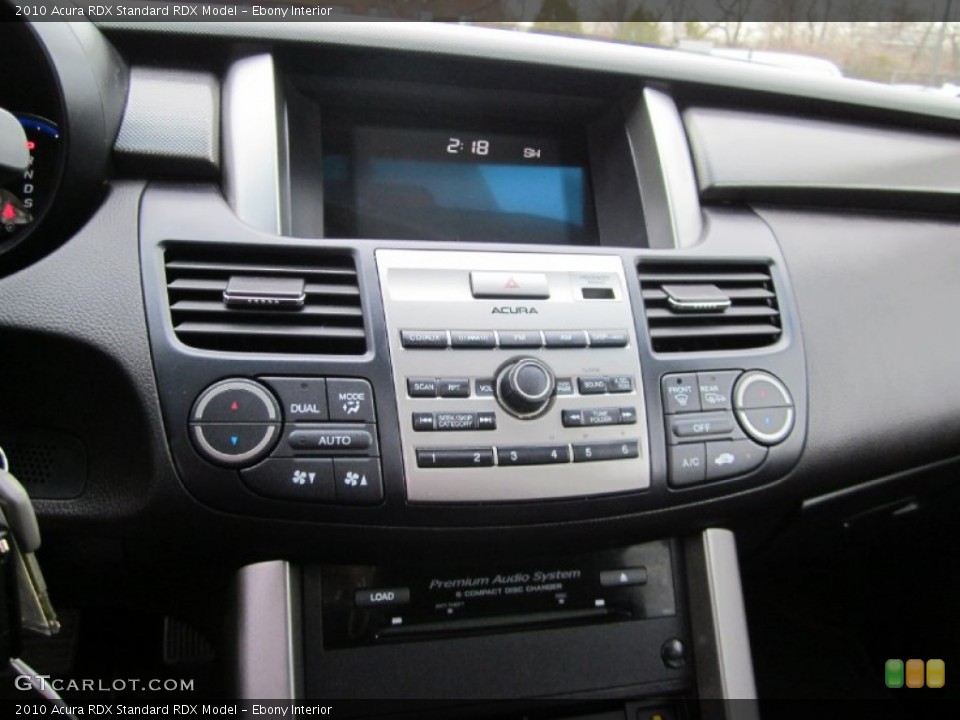 Ebony Interior Controls for the 2010 Acura RDX  #60766212