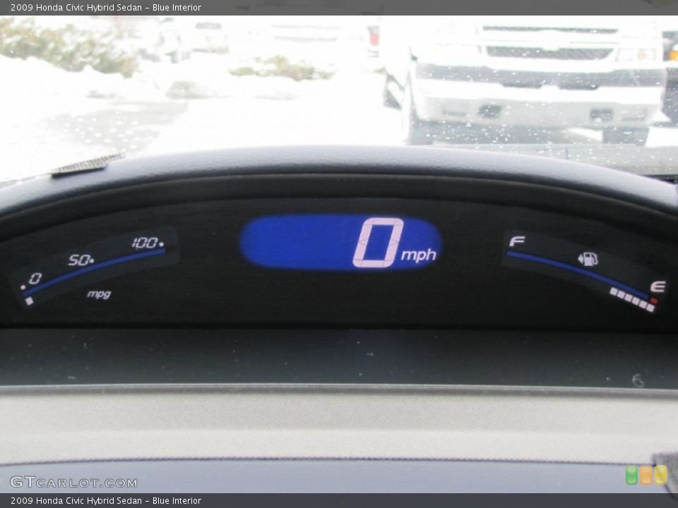 Blue Interior Gauges for the 2009 Honda Civic Hybrid Sedan #60766543