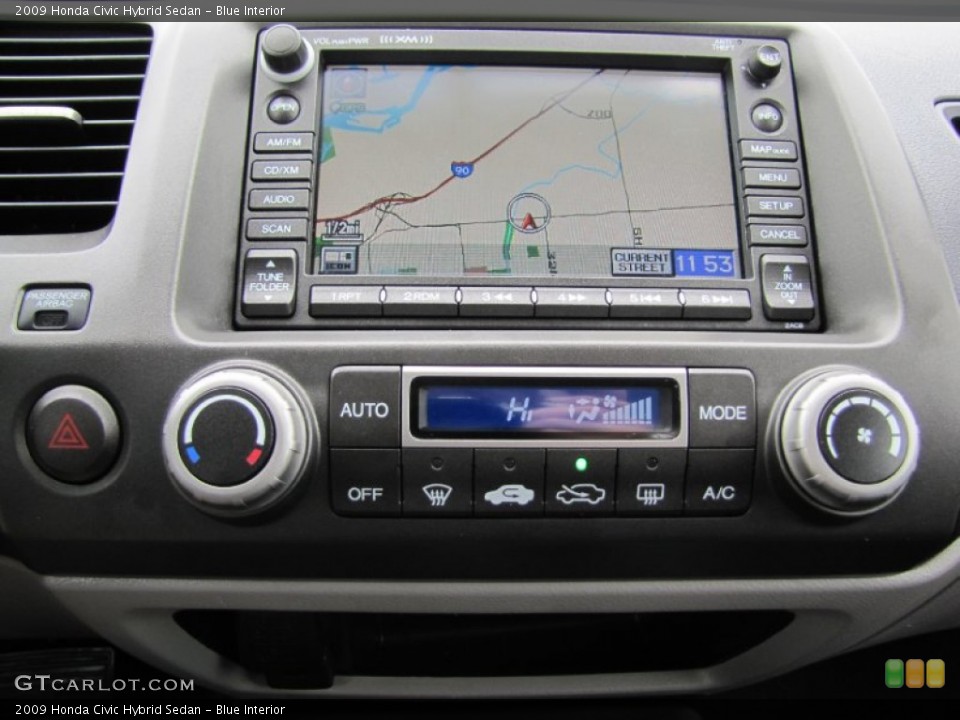 Blue Interior Navigation for the 2009 Honda Civic Hybrid Sedan #60766615