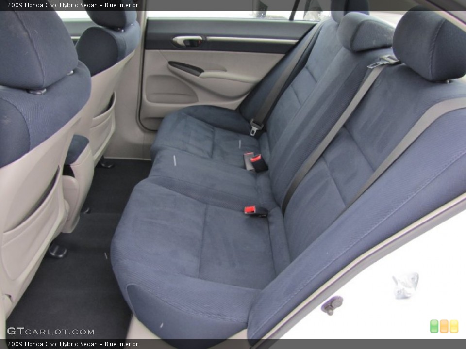 Blue Interior Rear Seat for the 2009 Honda Civic Hybrid Sedan #60766687