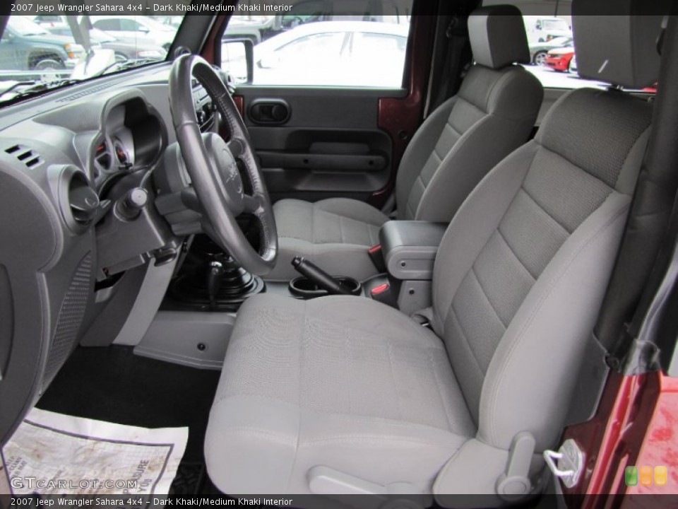 Dark Khaki/Medium Khaki Interior Photo for the 2007 Jeep Wrangler Sahara 4x4 #60767614