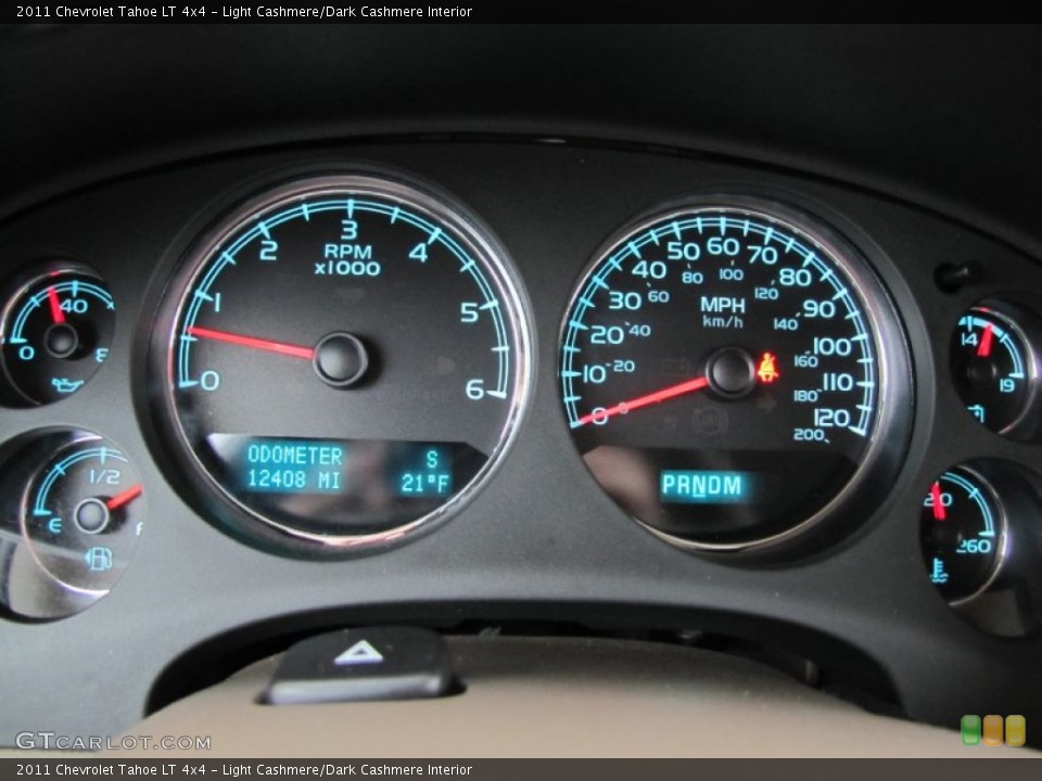 Light Cashmere/Dark Cashmere Interior Gauges for the 2011 Chevrolet Tahoe LT 4x4 #60767873