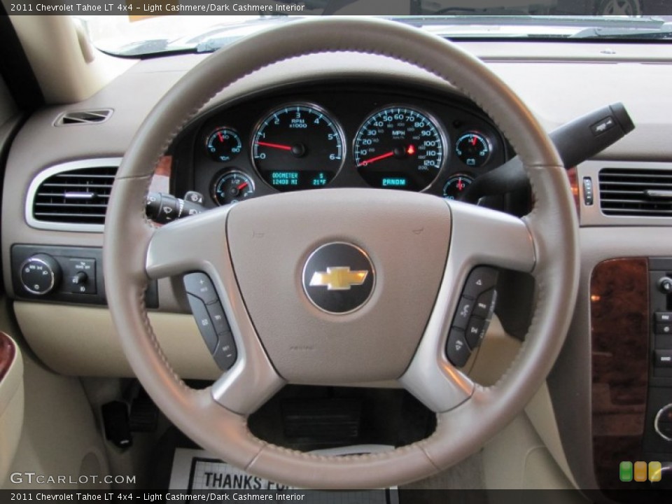 Light Cashmere/Dark Cashmere Interior Steering Wheel for the 2011 Chevrolet Tahoe LT 4x4 #60767882