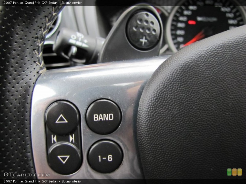 Ebony Interior Controls for the 2007 Pontiac Grand Prix GXP Sedan #60768884