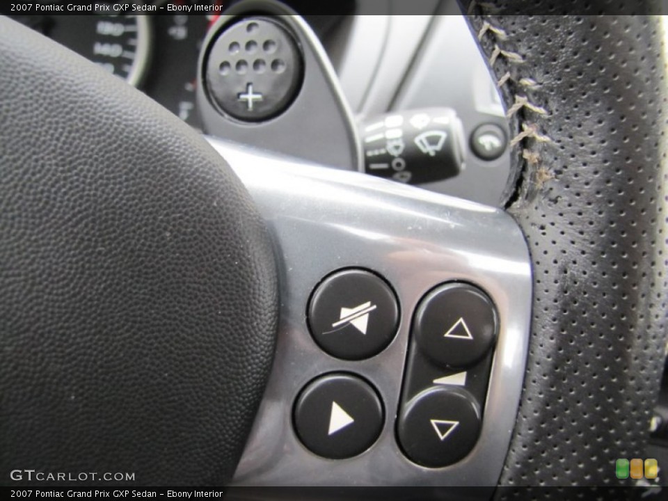 Ebony Interior Controls for the 2007 Pontiac Grand Prix GXP Sedan #60768893