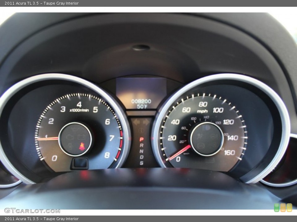 Taupe Gray Interior Gauges for the 2011 Acura TL 3.5 #60772295