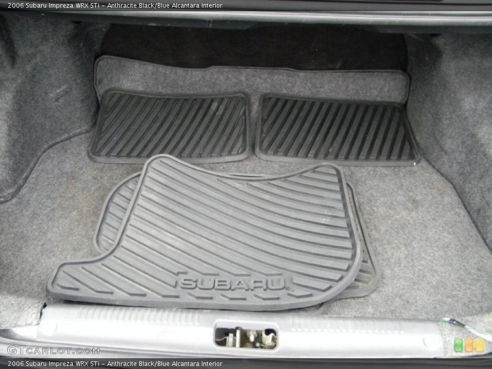 Anthracite Black/Blue Alcantara Interior Trunk for the 2006 Subaru Impreza WRX STi #60772862