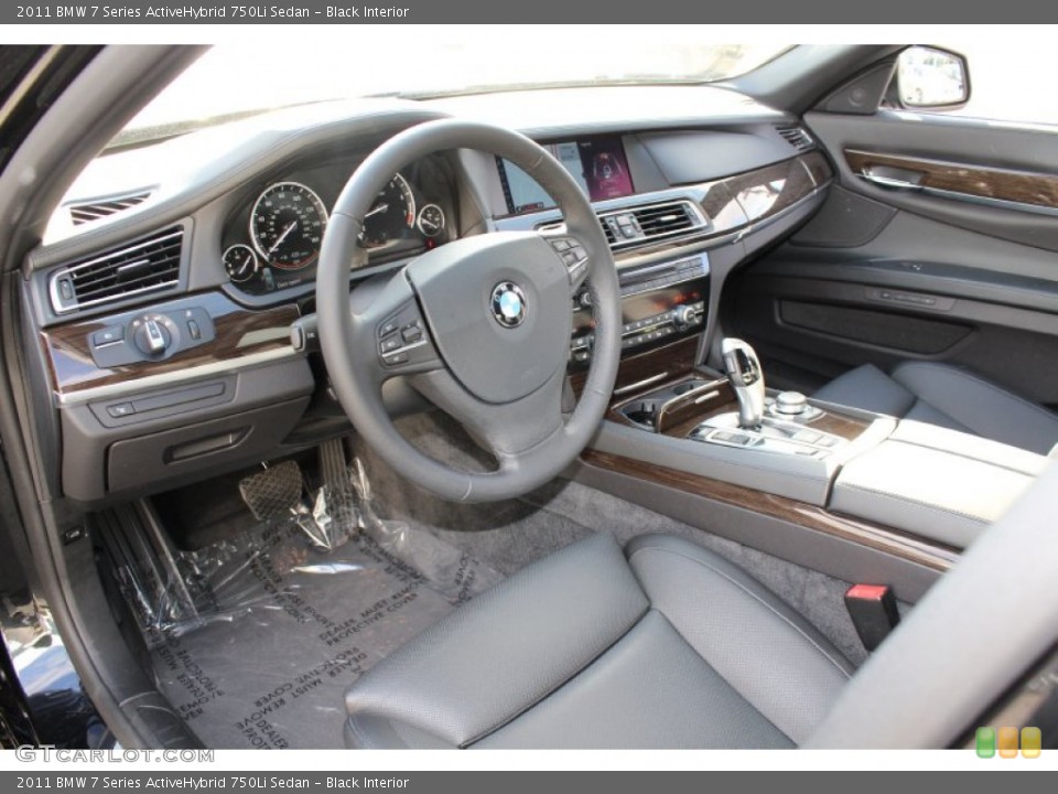 Black Interior Photo for the 2011 BMW 7 Series ActiveHybrid 750Li Sedan #60773108