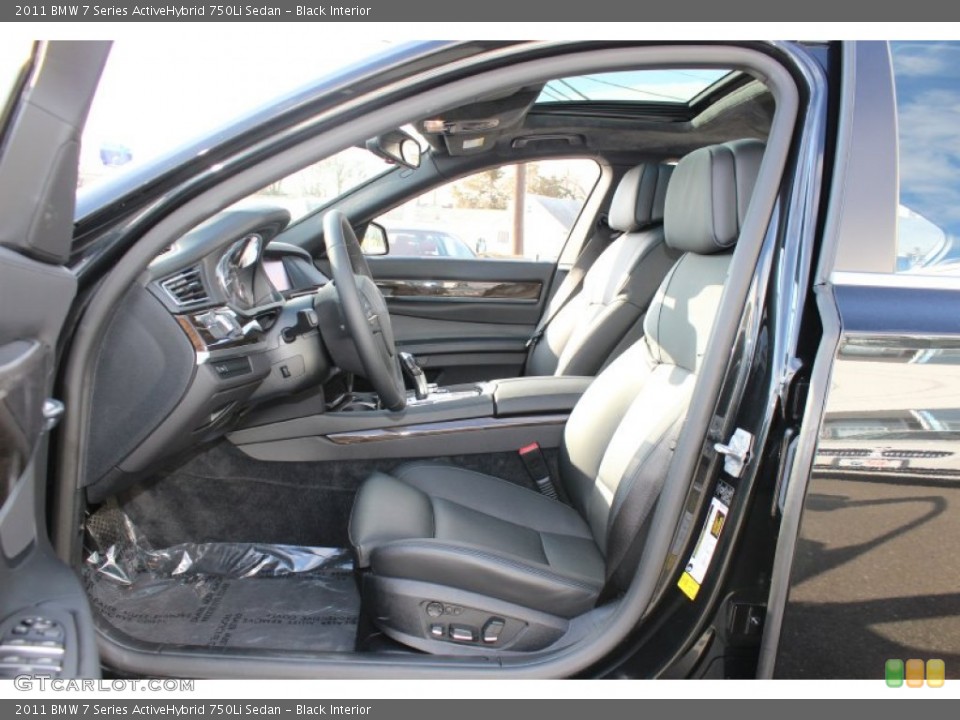 Black Interior Photo for the 2011 BMW 7 Series ActiveHybrid 750Li Sedan #60773117