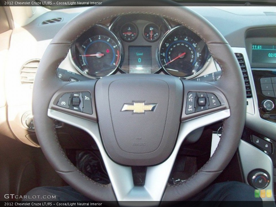 Cocoa/Light Neutral Interior Steering Wheel for the 2012 Chevrolet Cruze LT/RS #60774523