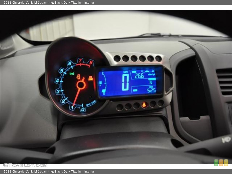 Jet Black/Dark Titanium Interior Gauges for the 2012 Chevrolet Sonic LS Sedan #60774881