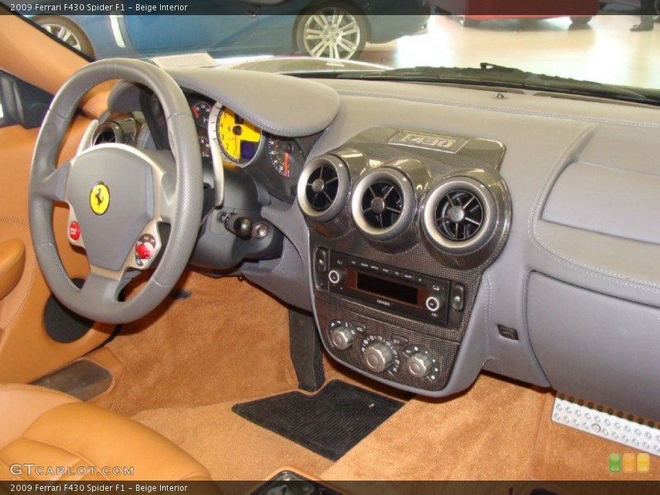 Beige Interior Dashboard for the 2009 Ferrari F430 Spider F1 #60779716