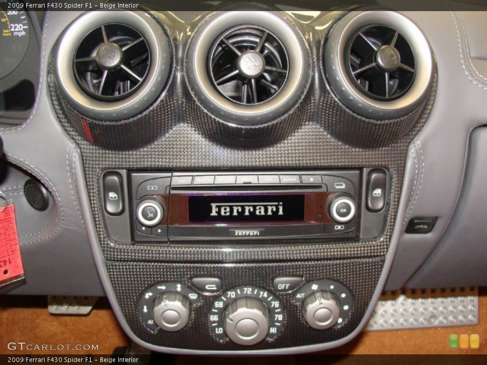 Beige Interior Controls for the 2009 Ferrari F430 Spider F1 #60779771