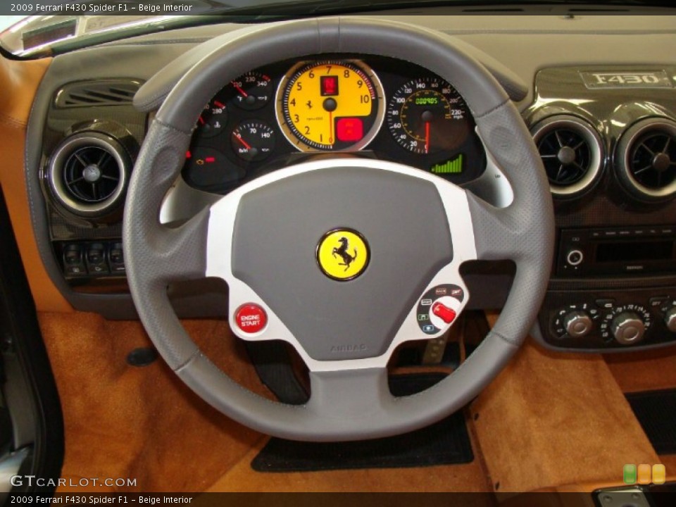 Beige Interior Steering Wheel for the 2009 Ferrari F430 Spider F1 #60779795