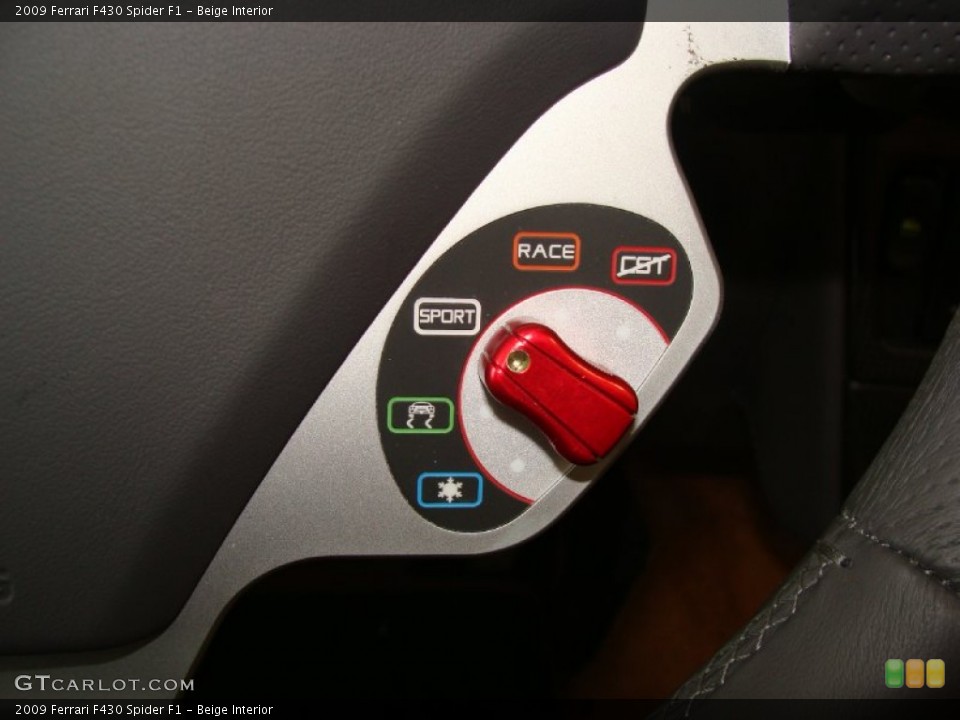 Beige Interior Controls for the 2009 Ferrari F430 Spider F1 #60779804