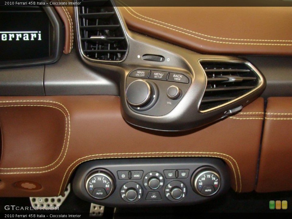 Cioccolato Interior Controls for the 2010 Ferrari 458 Italia #60780023